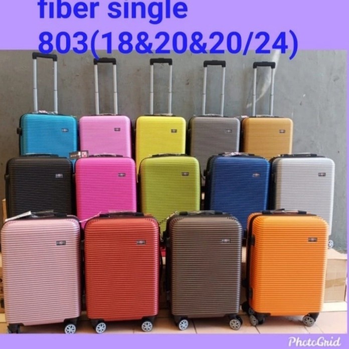 Koper Fiber Polo Viena/Happy/Lock 22 Inch & 24 Inch Original - Koper Fiber Original  - Koper 22 inch