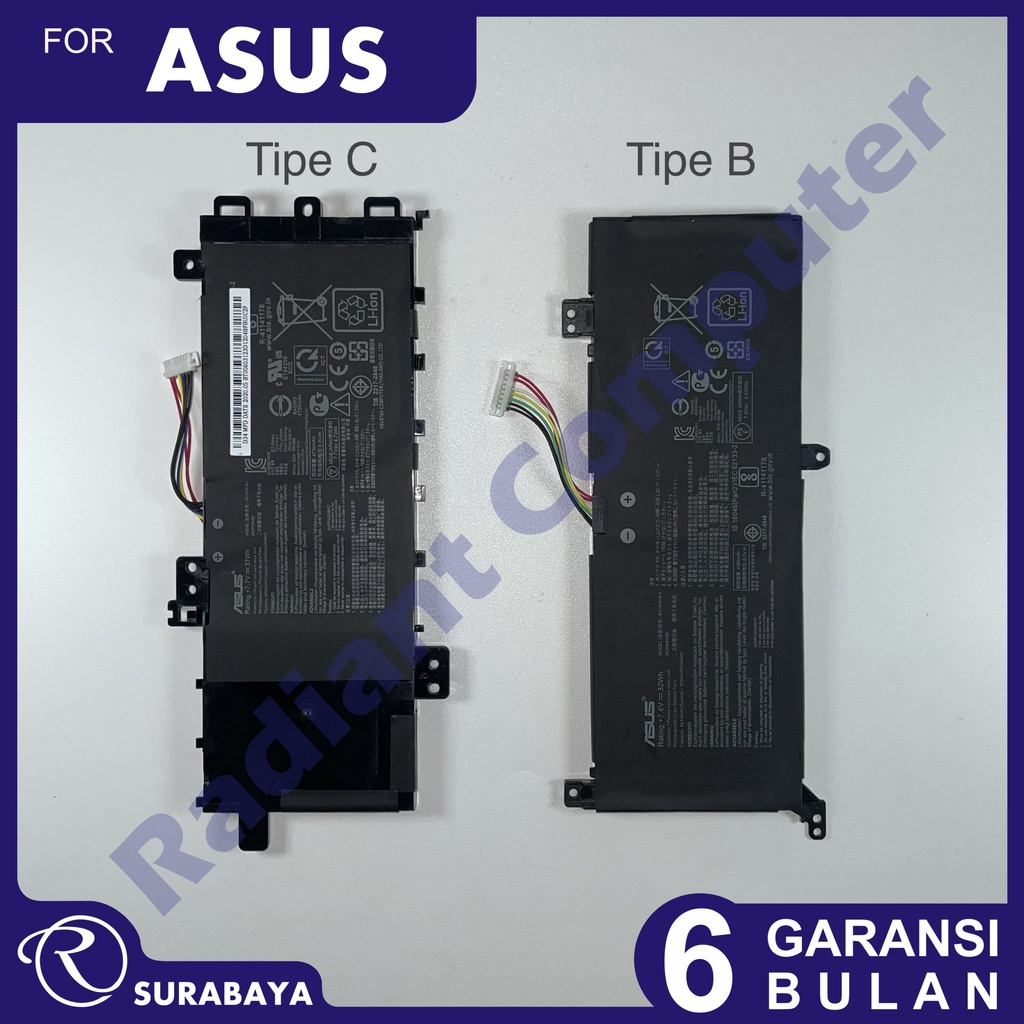 Baterai Asus Vivobook P1503 P1503DA P1510CDA P1510CJA P1510UA