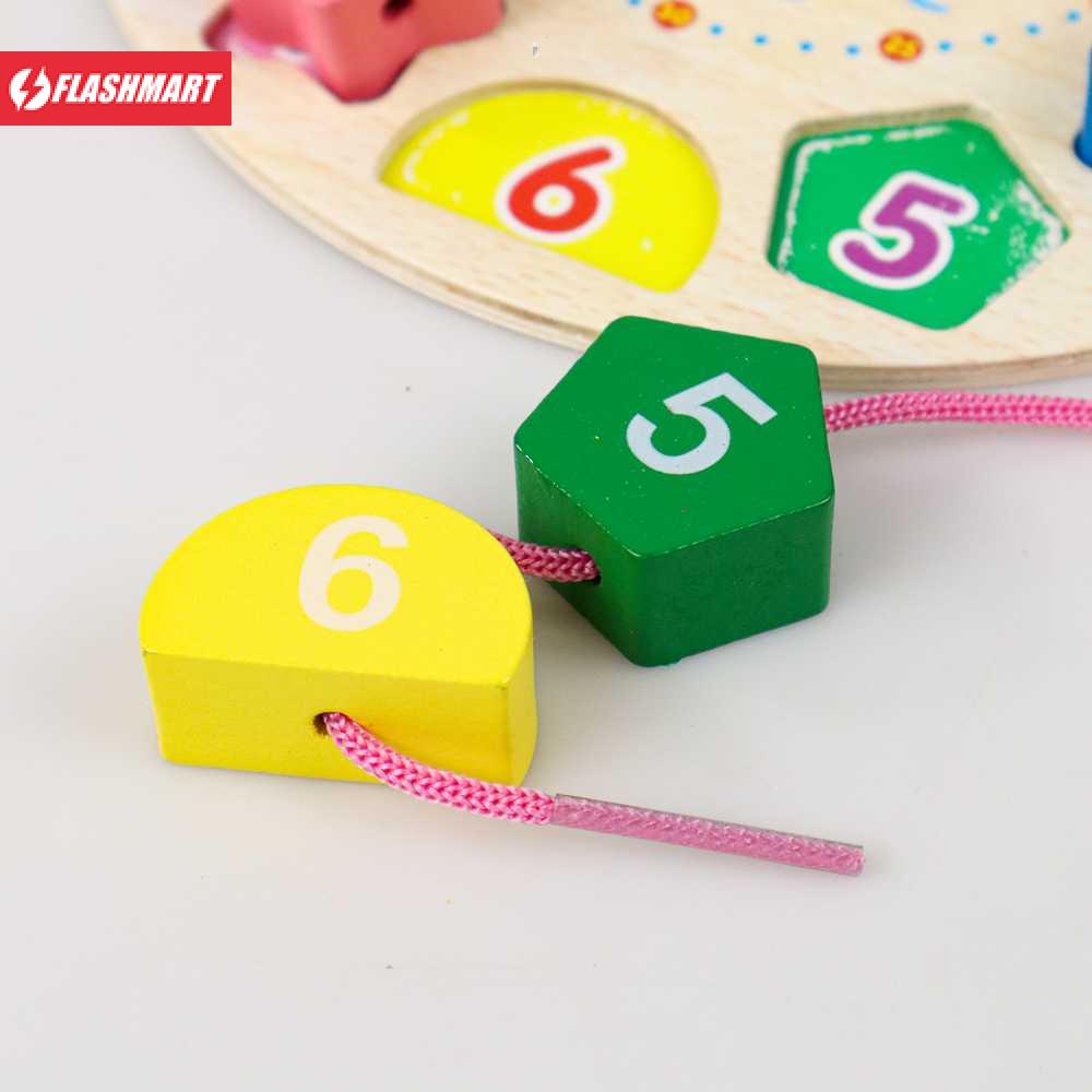 Flashmart Board Game Mainan Edukasi Anak Geometry Number Roulette Match