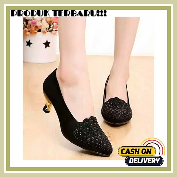 Heels Wanita Hils Hiils Cod Sepatu Murah Lebaran Remaja Sendal Ootd Heals Kekinian Hels Dewasa Abbus