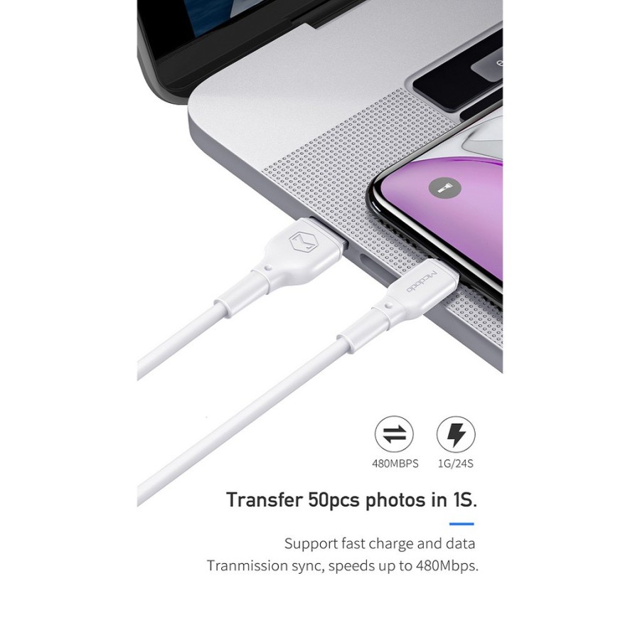 MCDODO CA-7280 Kabel Data USB Type C Fast Quick Charging 3A 1.2M