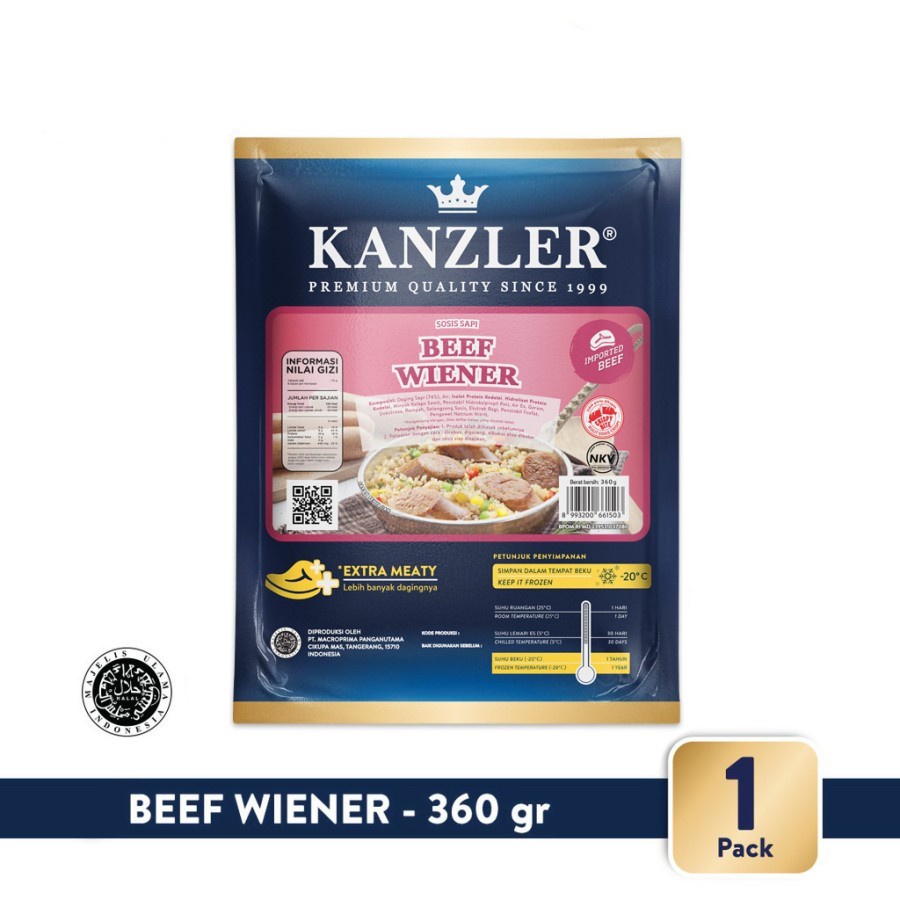 

Kanzler Beef Wiener 360gr