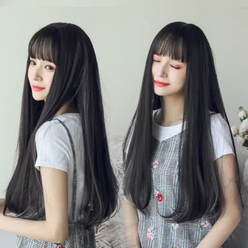 Wig Full Lace Rambut Wanita Panjang Lurus Mid-hair / Wig Long Straight Hair Smooth Beautiful