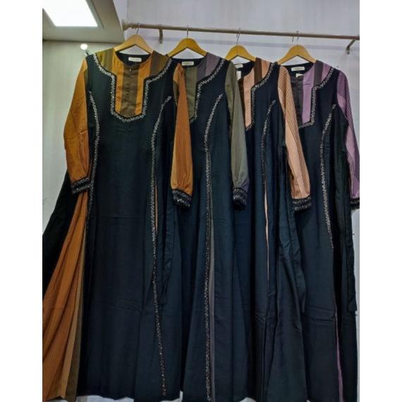 Terbaru Gamis Aswan Aurelie Dress Wanita Ori Amore by Ruby Fashion Muslimah Terkini Baju Kondangan M