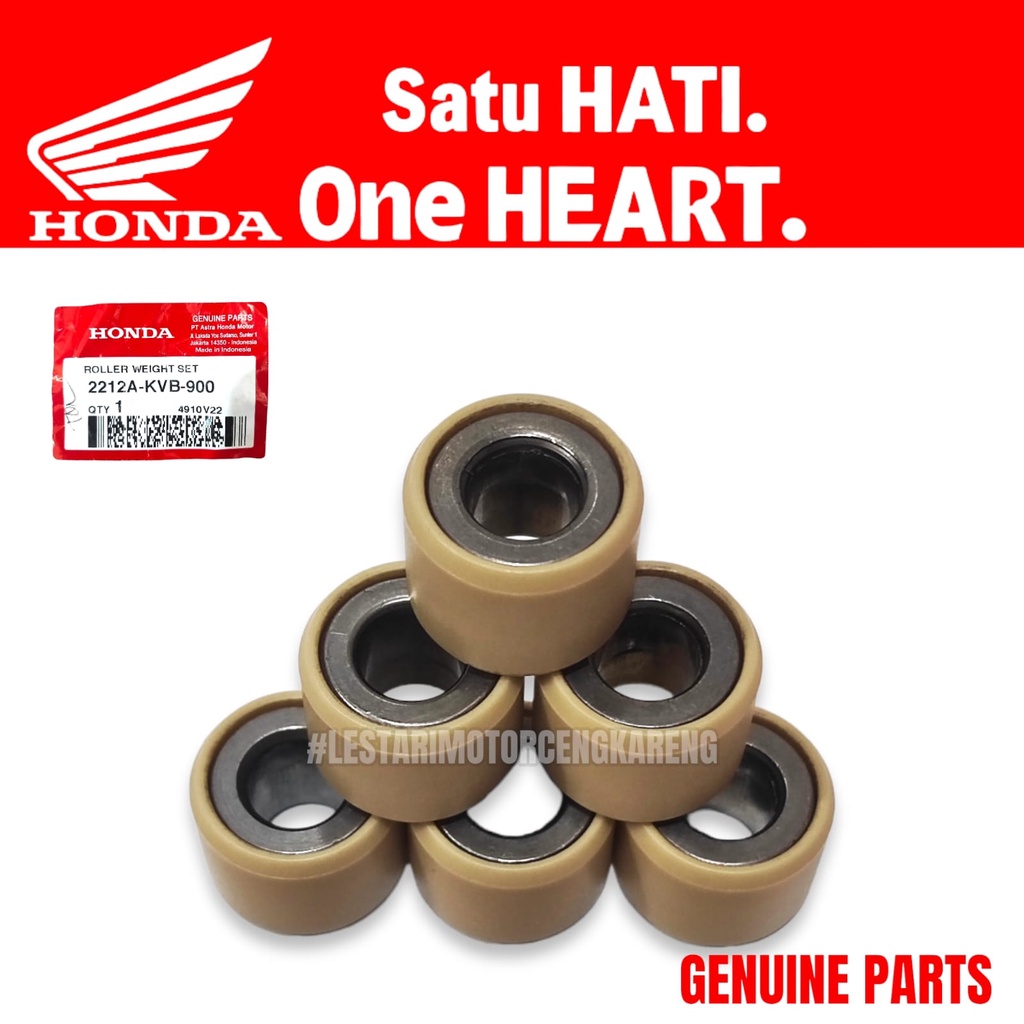 ROLLER WEIGHT SET ASLI BEAT FI SCOOPY FI VARIO 110 KARBU 2212A-KVB-900