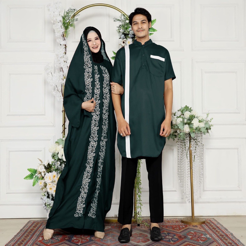 AS FASHION-COD-BAJU COUPLE MUSLIM-BAJU PASANGAN MUSLIM-BAJU COUPLE LEBARAN 2023