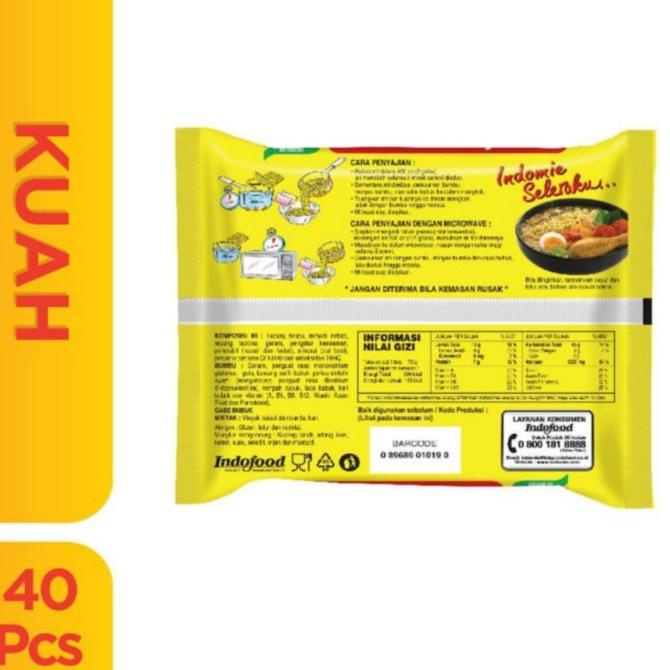 

indomie kari ayam 1 dus 40 / bks / pcs / 40 bungkus / mi mie instan uru01