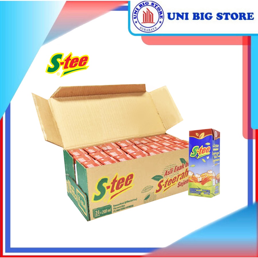 

S-tee STee Teh Kotak Melati 200 ml x 24 pcs DUS Jasmine Tea