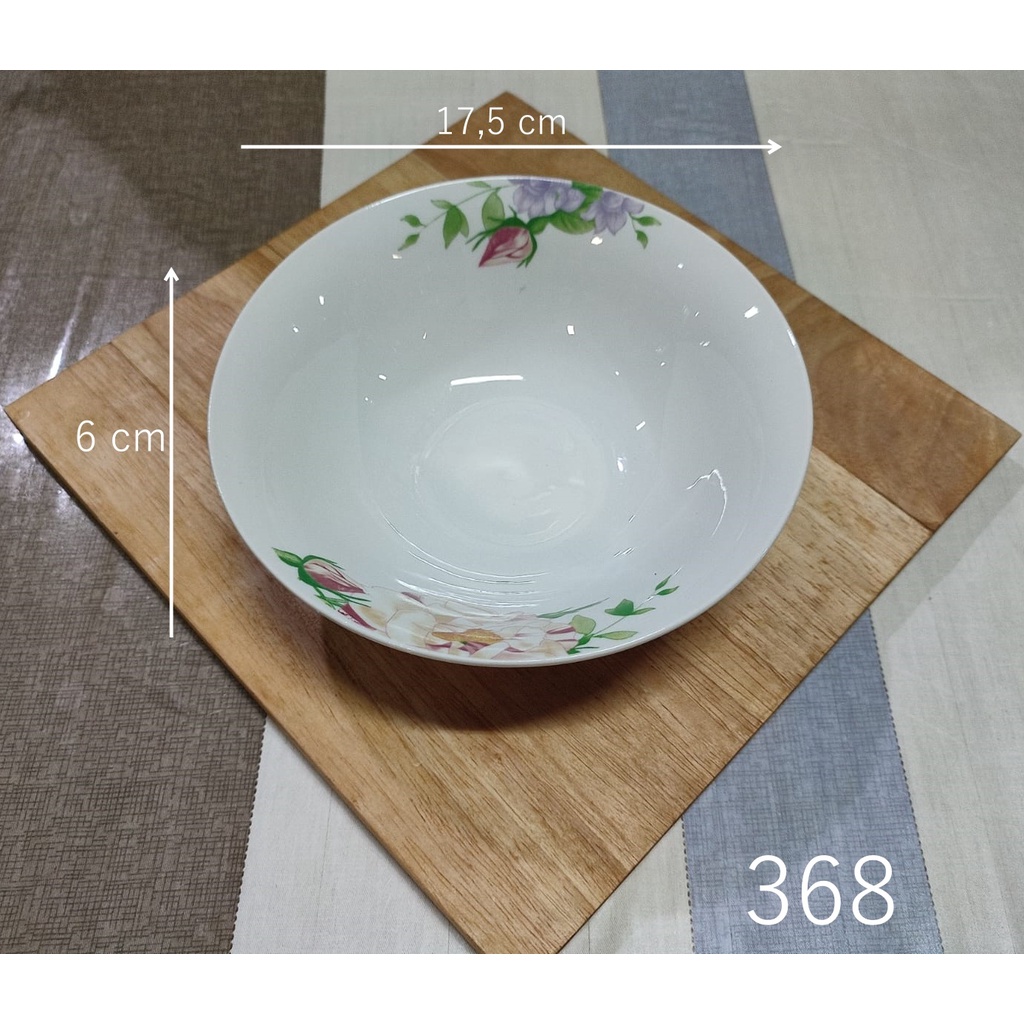 Mangkok Keramik / Mangkok Cantik / Mangkok Shabby / Mangkok Kembang / Mangkok Motif Bunga