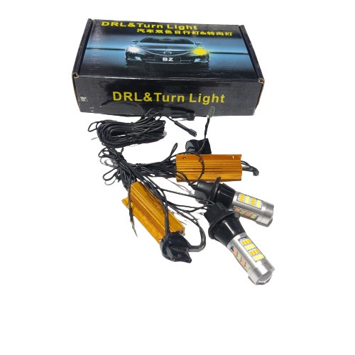 2PCS LAMPU LED DRL SEIN MOBIL T20 1156 42SMD MODEL GANDA
