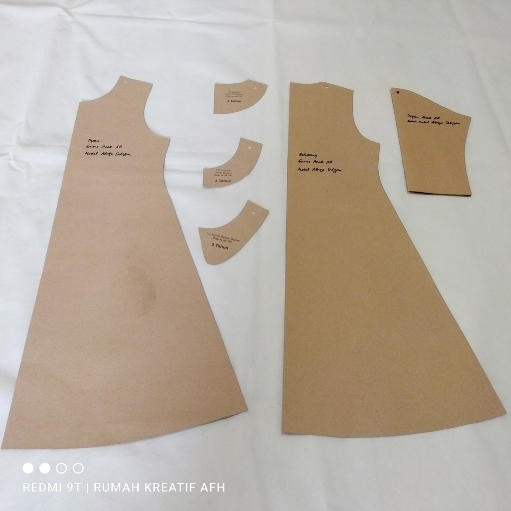 Partenzil Pola Gamis Anak Perempuan Model Abaya Sabyan Pola Baju Anak Perempuan