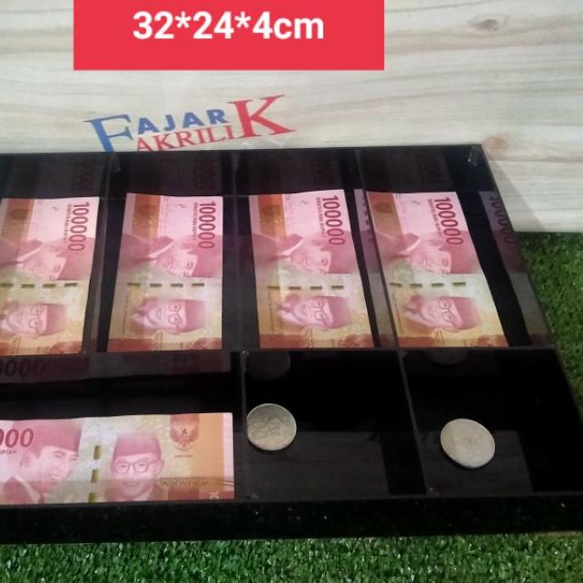 ♟ Kotak uang/kotak meja kasir/mini chas box 32*24*4cm ۝