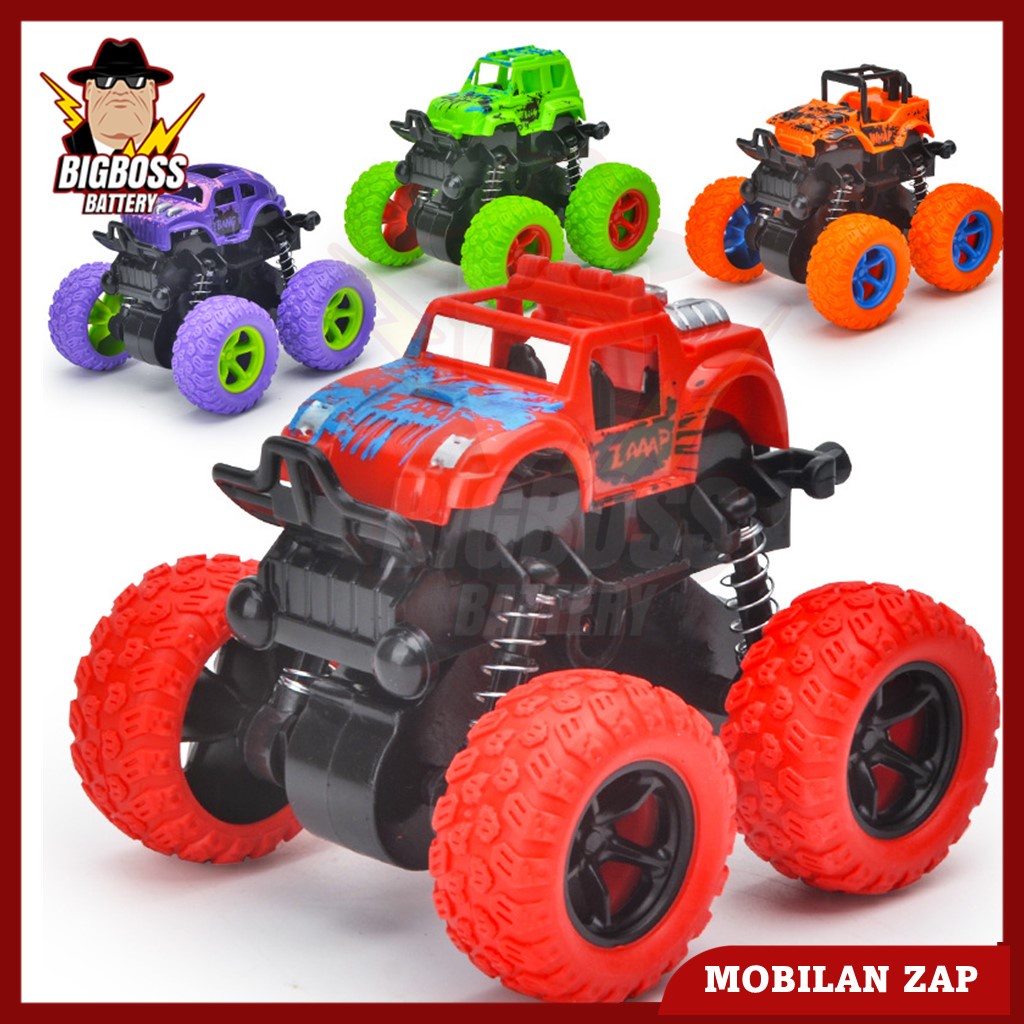 Mainan Anak Mobil Mobilan Monster Zap Mini Car Jeep offroad Intertial Bigfoot Jip Toys Mobilan Monster Zap