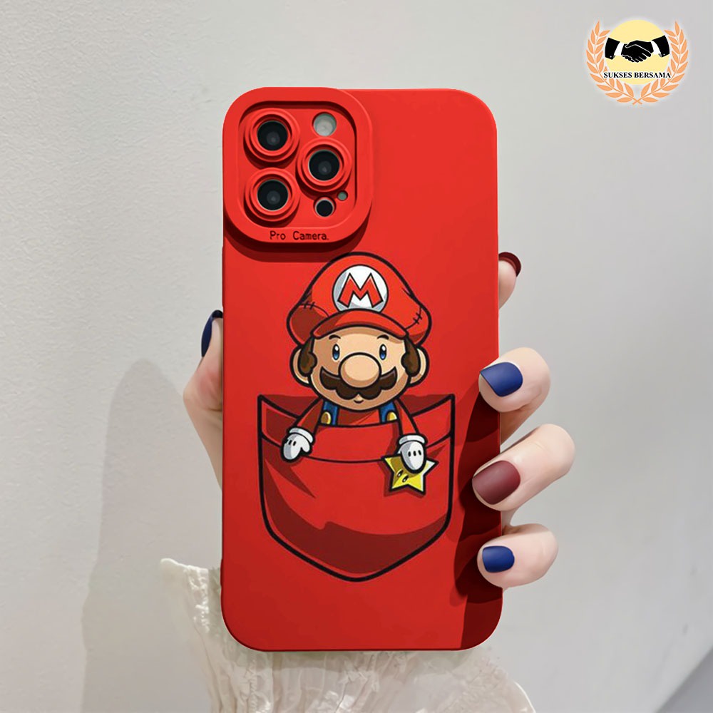 CUSTOM CASE SOFTCASE SILIKON PROCAMERA CUSTOM MARIO CUSTOM SAMSUNG J2 PRIME A04 A04S A23 A13 A20 A30 A03S A50 A50S A30S A03 BSB6991