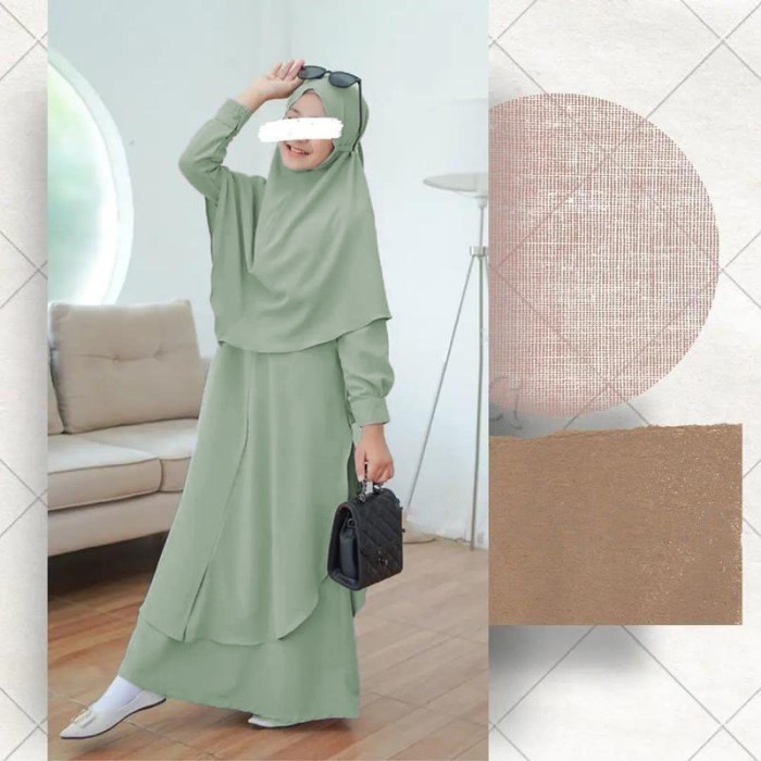 AIS_COLLECTION - Abaya Gamis Arab Dress Gamis Anak Tanggung Terbaru Baju Muslim Anak Baju Gamis Kore