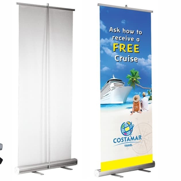 

Roll Up Banner 60X160 Albatros Gratis Desain Star Seller