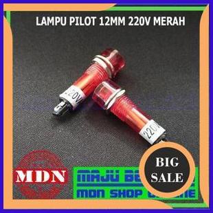 limited stock Lampu pilot 12mm 220v merah 140ZZ3
