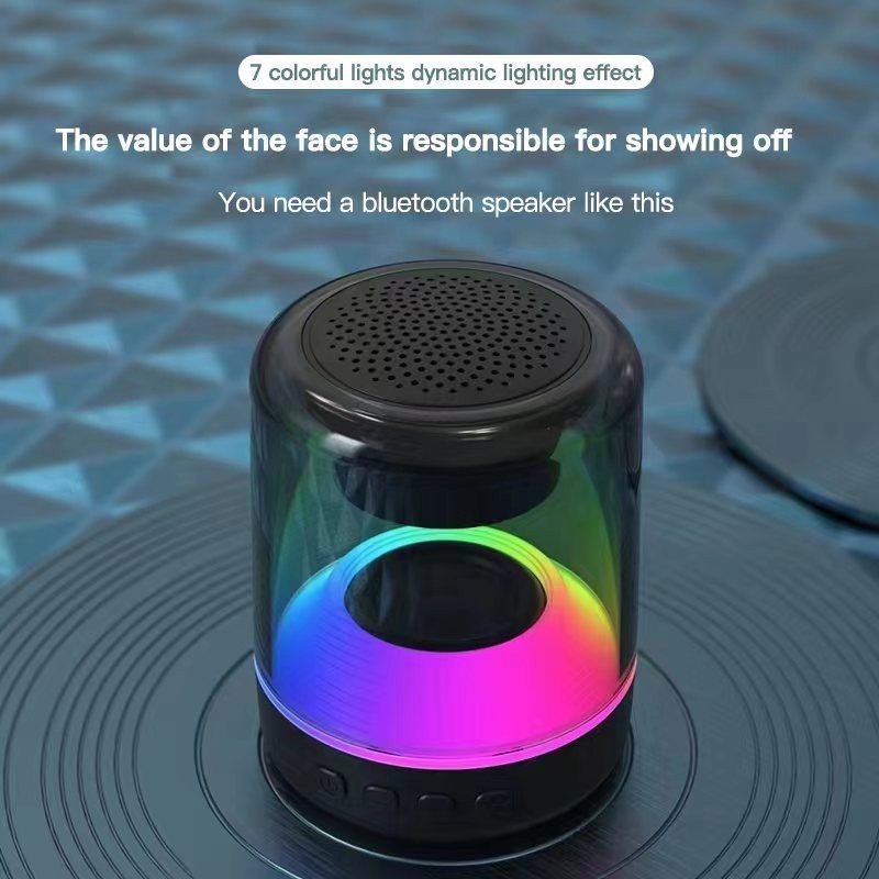 YD-66 TWS Bluetooth Portable Speaker RGB Led 3D Hi-Fi