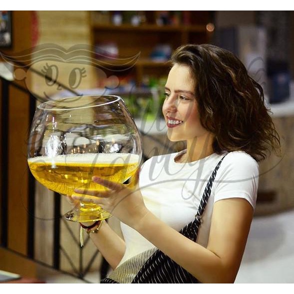 Gelas bir gelas kaca wine beer glass jumbo big besar party pesta