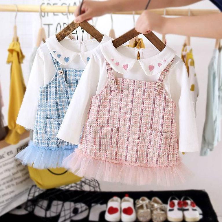 CHEKOUT Outer + INNER - Bayi - 5 TAHUN | Han So-Hee Dress Korea Style - Dres Pesta Fashion Baby Kore