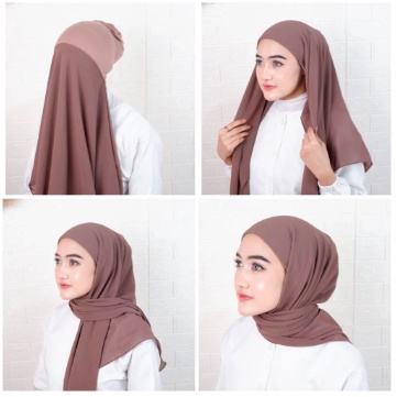 PASHMINA INNER 2 IN 1 CERUTY BABY DOLL PREMIUM / PASHMINA CERUTY INSTAN HIJAB CIPUT  / KERUDUNG PASHMINA INNER 2IN1 CERUTY BABY DOLL 180 X 75 BISA BULAK BALIK