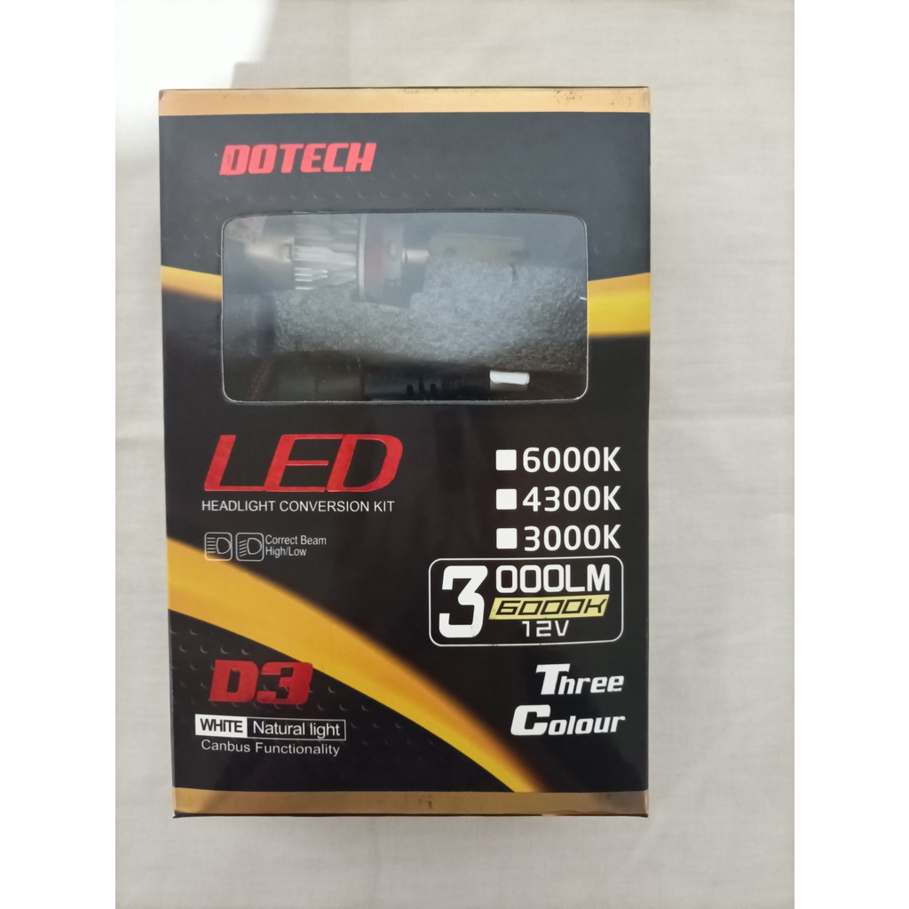 LED 3 WARNA H8/H11 LAMPU MOBIL