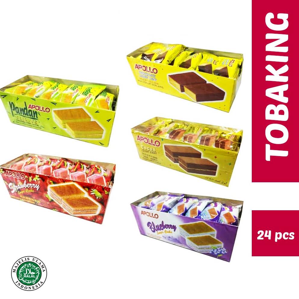 

Penawaran Terbaik Apollo Layer Cake Bolu Lapis Chocolate Pandan Blueberry Strawberry 24 biji Kek Lapis Cokelat Stroberi