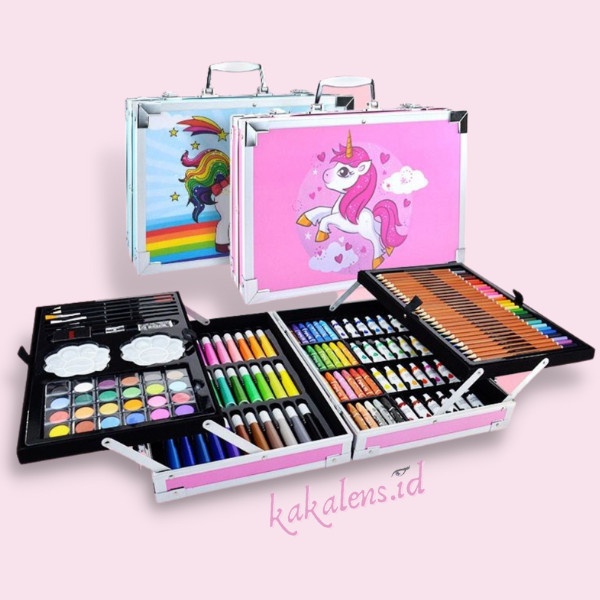 

Crayon Crayon Art Set Koper Crayon Mewarnai Anak Alat Lukis Untuk Sekolah