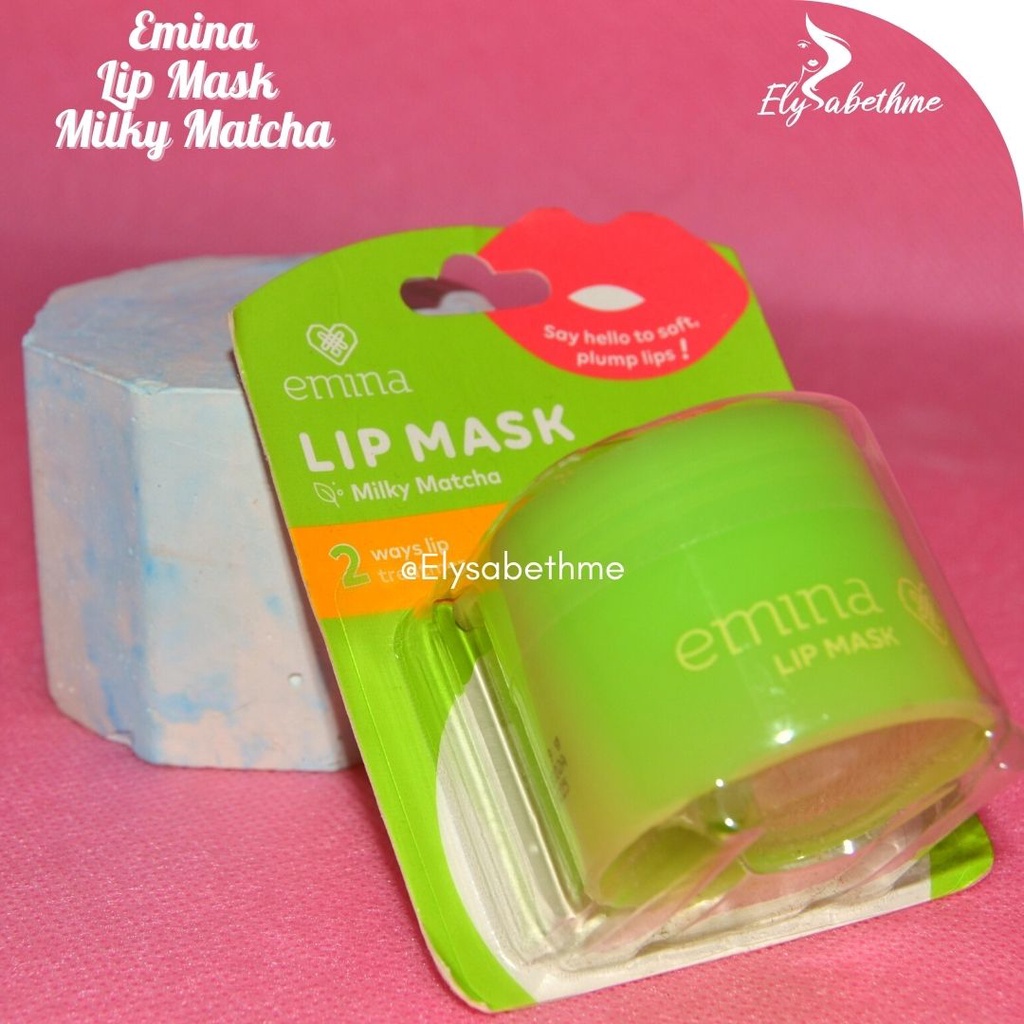 ✿ELYSABETHME✿ ˜”*°• emina •°*”˜.  emina lips mask masker bibir lembut untuk pelembab lipgloss oil serum