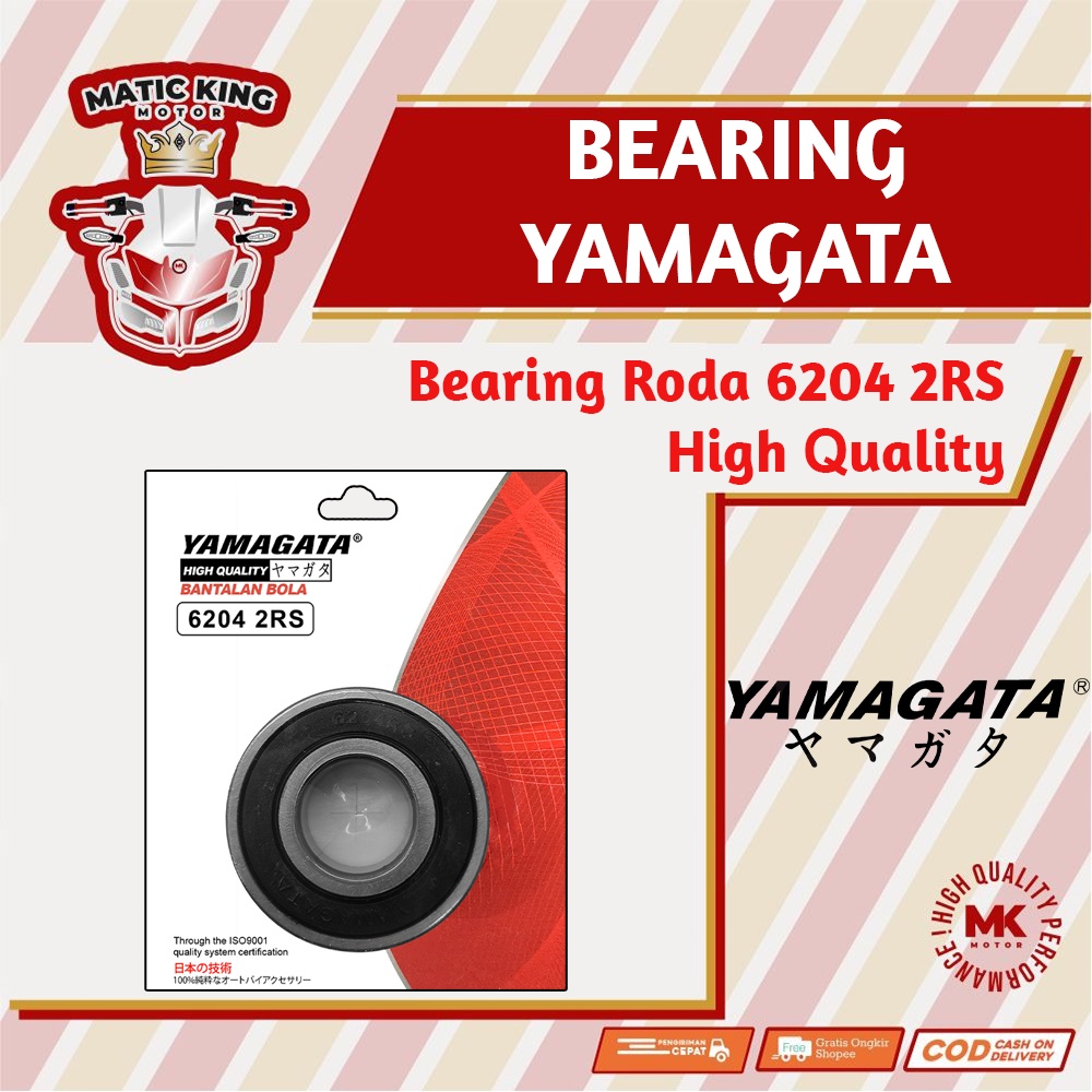 Bearing Laher lahar 6204 2RS As Puli Beat Vario Scoopy Yamagata