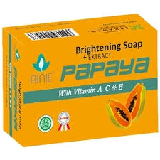 AINIE Brightening Soap Papaya 135gr Sabun Mandi Papaya