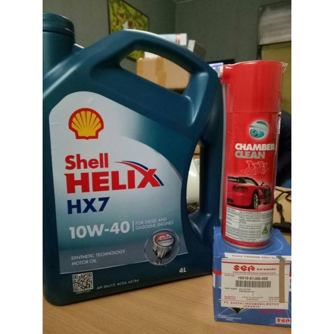 Paket ganti oli hx7 dan tune up mobil suzuki ertiga