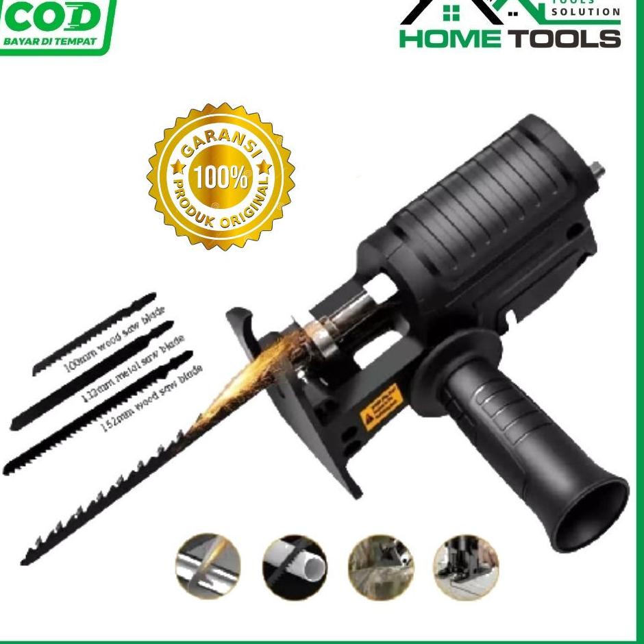 ➢ Adapter reciprocating jigsaw adapter bor ke gergaji tambahan jig saw mesin bor tangan Gergaji Kone