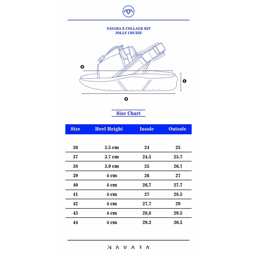 Jolly Cruize | Sandal Gunung Original Casual Pria Wanita Cewek Cowok Sendal Footwear | Navara x FORIND