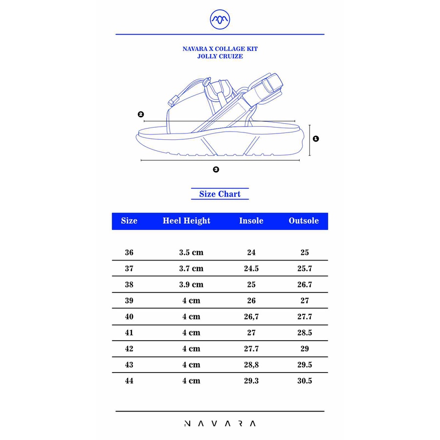 Jolly Cruize | Sandal Gunung Original Casual Pria Wanita Cewek Cowok Sendal Footwear | Navara x FORIND