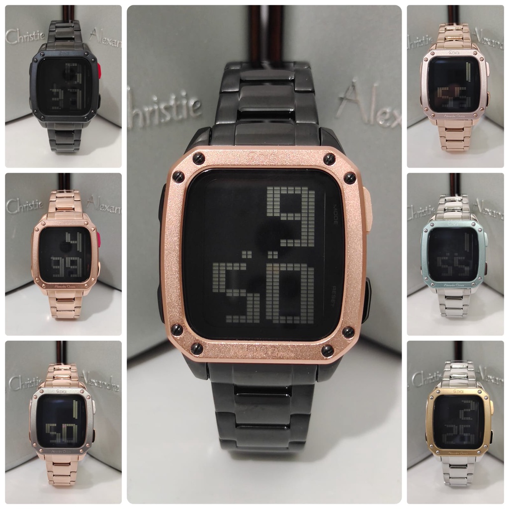 Jam Wanita Digital Alexandre Christie AC9353 AC 9353 Original Garansi Resmi Alexander Christie