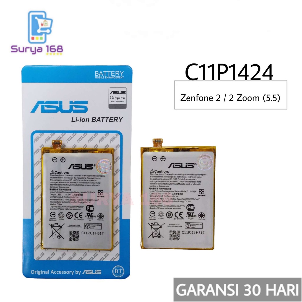 BATTERY BATERAI BATTERE BATRE ASUS C11P1424 ZENFONE 2 5.5 ZE551ML Z00AD / ZE550ML Z008D Z008