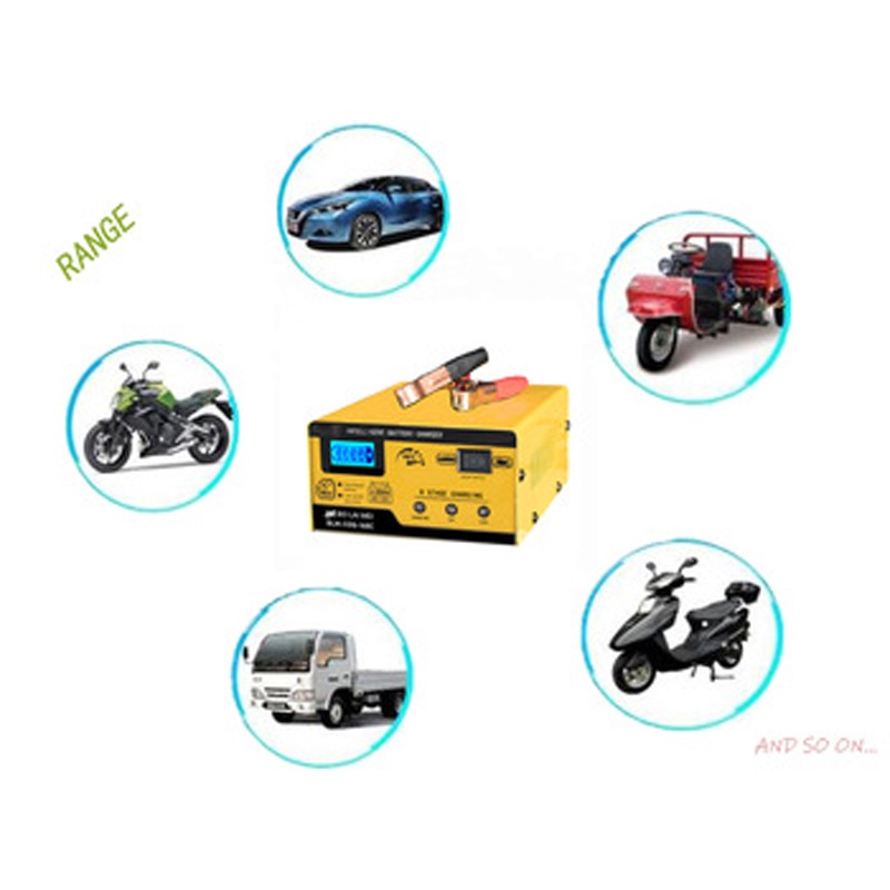 ORIGINAL BO LAI MEI Cas Cahrger Aki Mobil Dan Motor Otomatis 250W 12V/24V 200AH - Casan Aki Motor Mobil Pengisian Daya Cepat