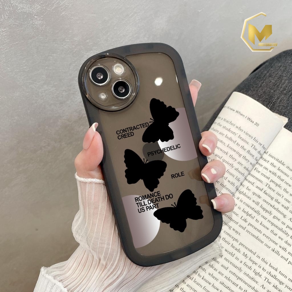 SS144 SOFTCASE SILIKON MOTIF KUPU KUPU HITAM FOR REALME 5 5I C3 9 9I 10 C11 C12 C25 C15 C20 C21 C21Y C25Y C30 C31 C33 C35 NARZO 50I 50A PRIME C55 MA4053