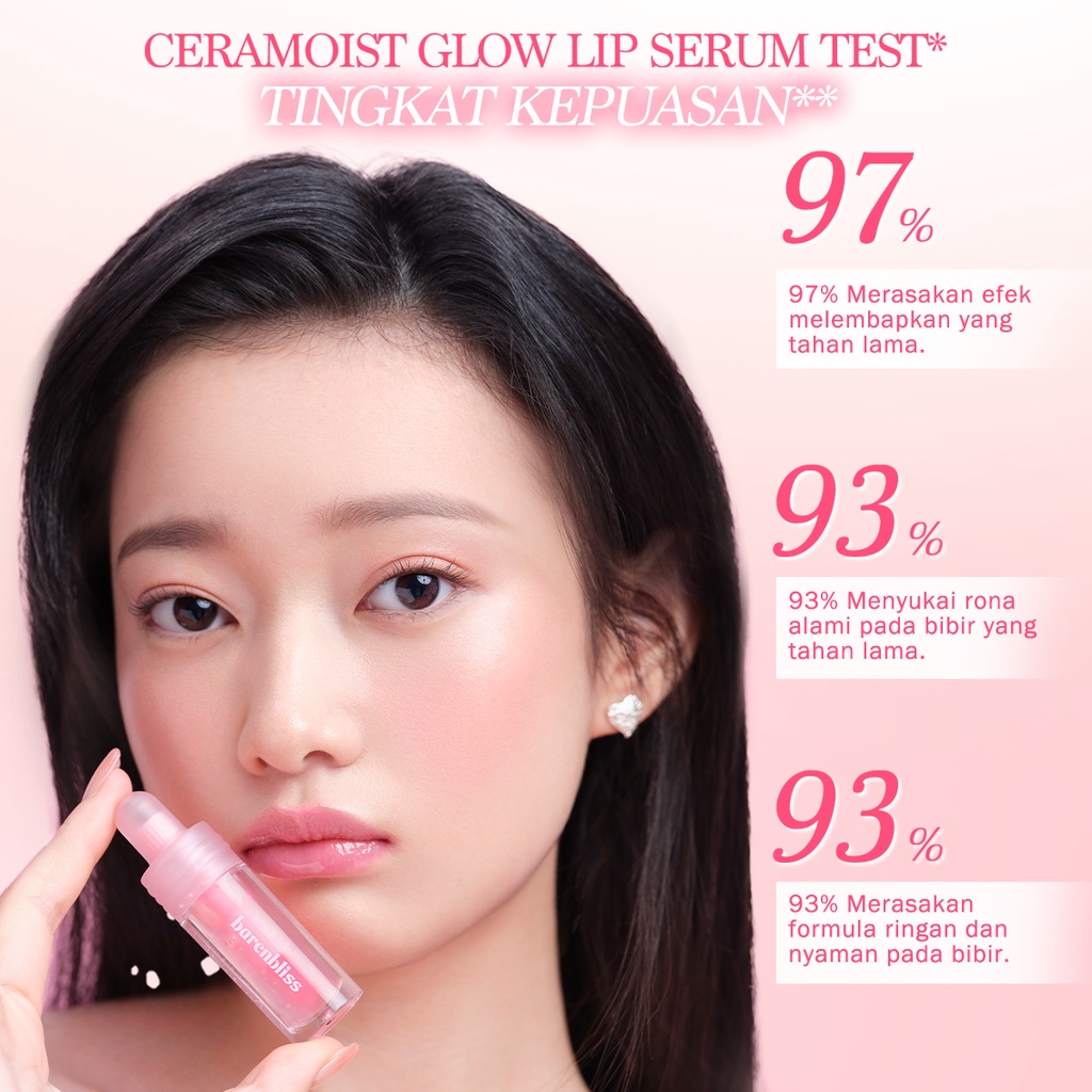 BNB barenbliss Ceramoist Glow Lip Serum [3in1 Glossy]