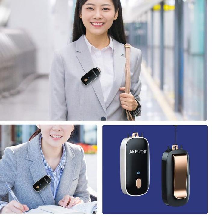 ♪ Kalung Air Purifier Clip K7 / Necklace & Clip Air Purifier 2 in 1 ➱