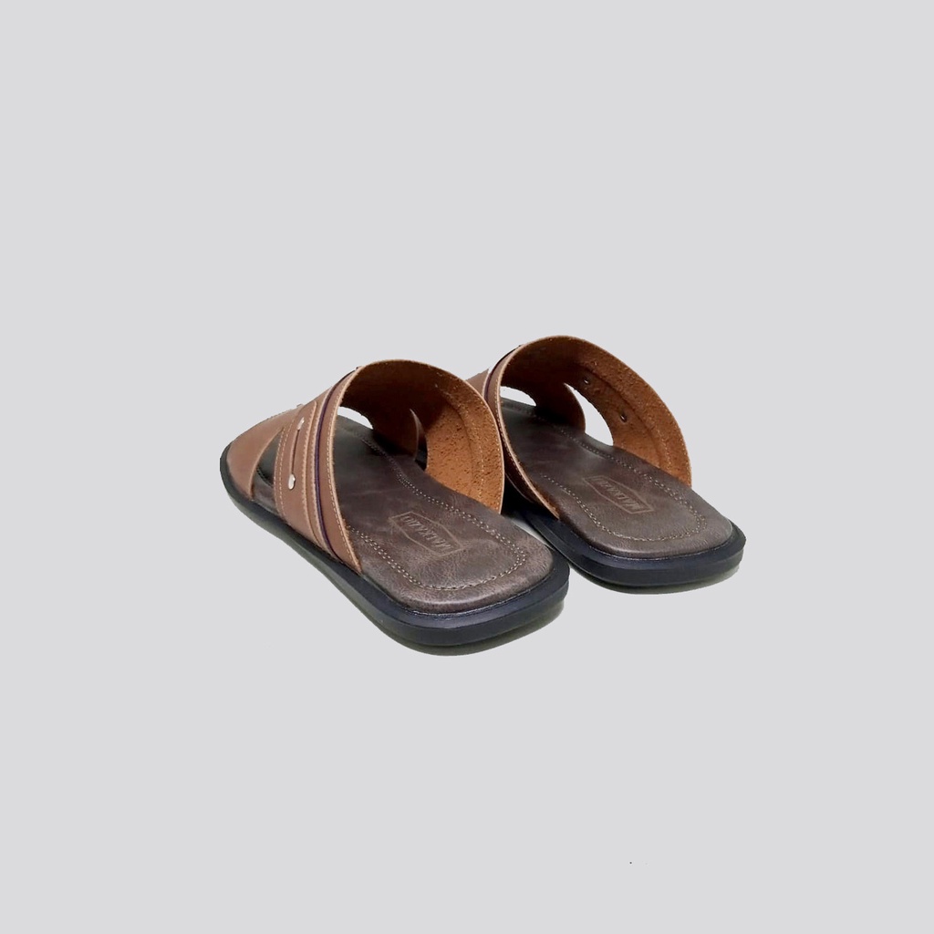 KULIT ASLI | Sandal Pria Big Size | Sendal Selop Flat Ukuran Besar Jumbo