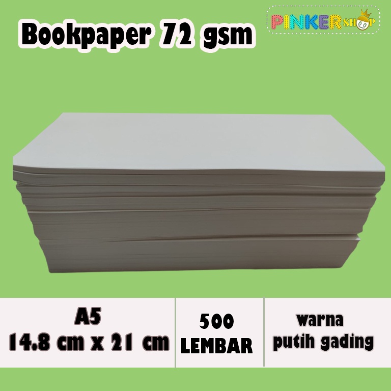 

A5 BOOKPAPER IMPERIAL 72 gr A5 PER RIM 21x 14.8 cm