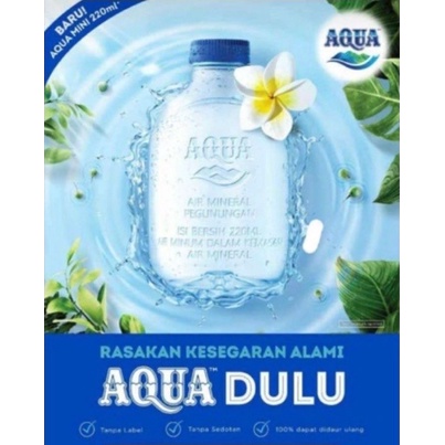 

AQUA MINI CUBE 220ML KEMASAN BARU / AQUA LIMITED EDITION / AQUA BOTOL GEMOY READY STOK!!!!