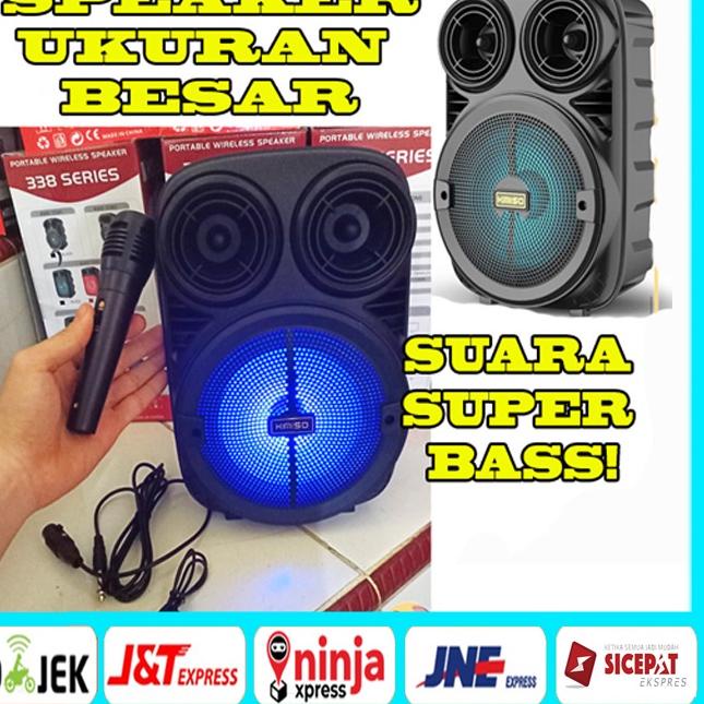 ♘ [SUPER BASS] SPEAKER BLUETOOTH UKURAN BESAR 6,5 INCH SUPER BASS / SPEAKER BLUETOOTH KIMISO 3381 / 