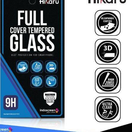 ♣ TEMPERED GLASS FULL POCO X3 NFC / X3 PRO INDOSCREEN HIKARU ★