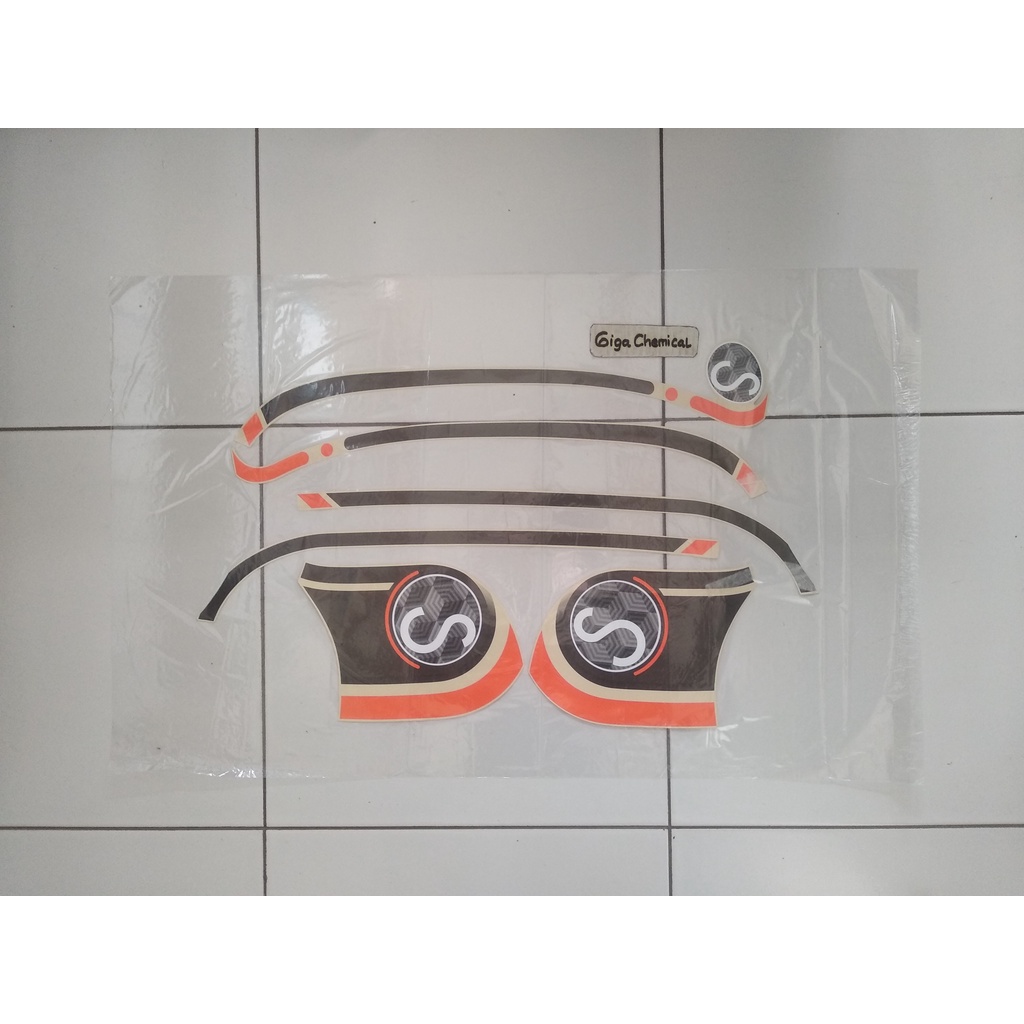 Striping Sticker Lis Honda Scoopy Fasion 2020 2021 Cream Original