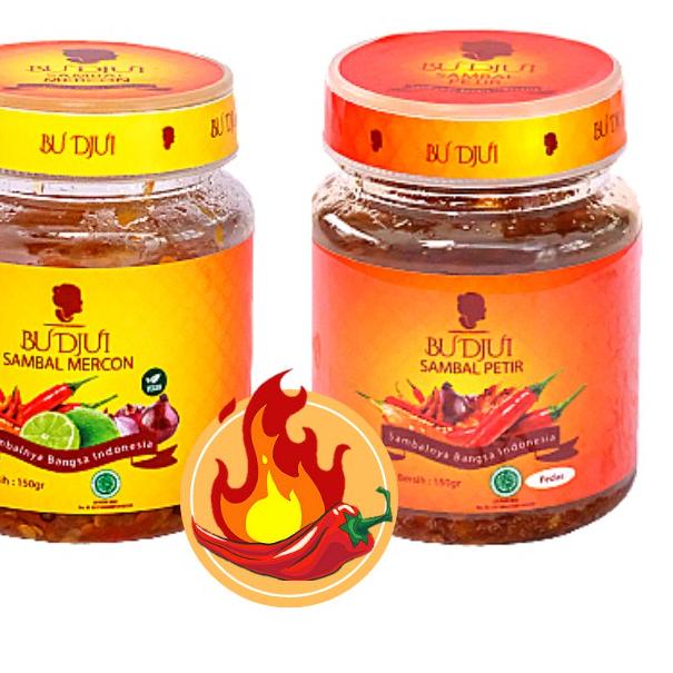 

➢ SAMBAL BU DJUI Paket Hemat Pedas Gila Mercon + Petir Ω