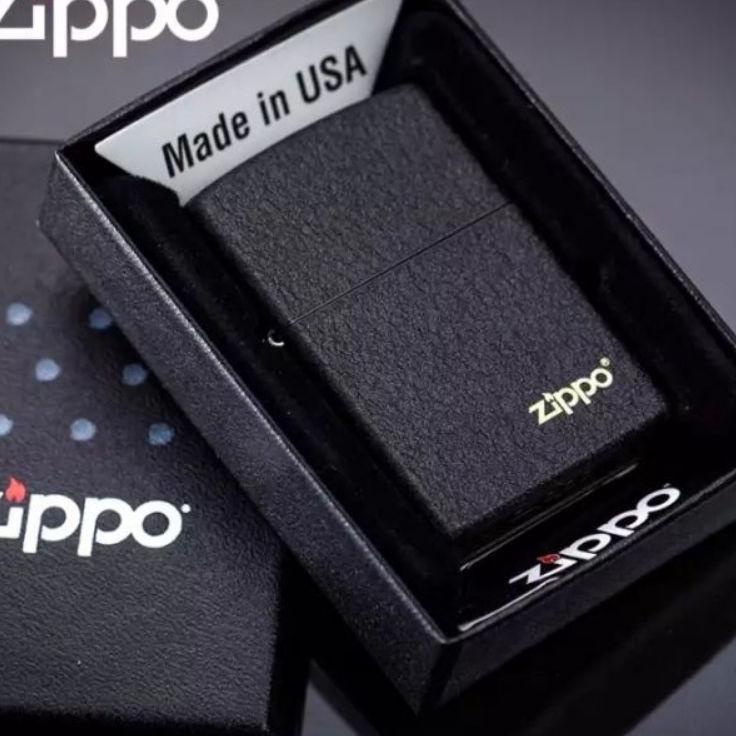 ✺ KOREK API ZIPO/JIPO HITAM KASAR / BLACK CRACKLE GRADE ORIGINAL ➳