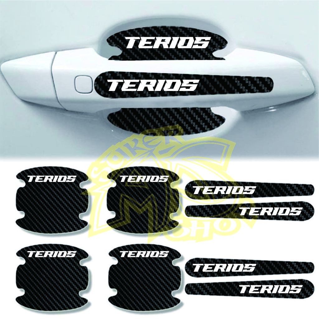 promo stiker cutting stiker karbon terios stiker karbon hendel daihatsu terios